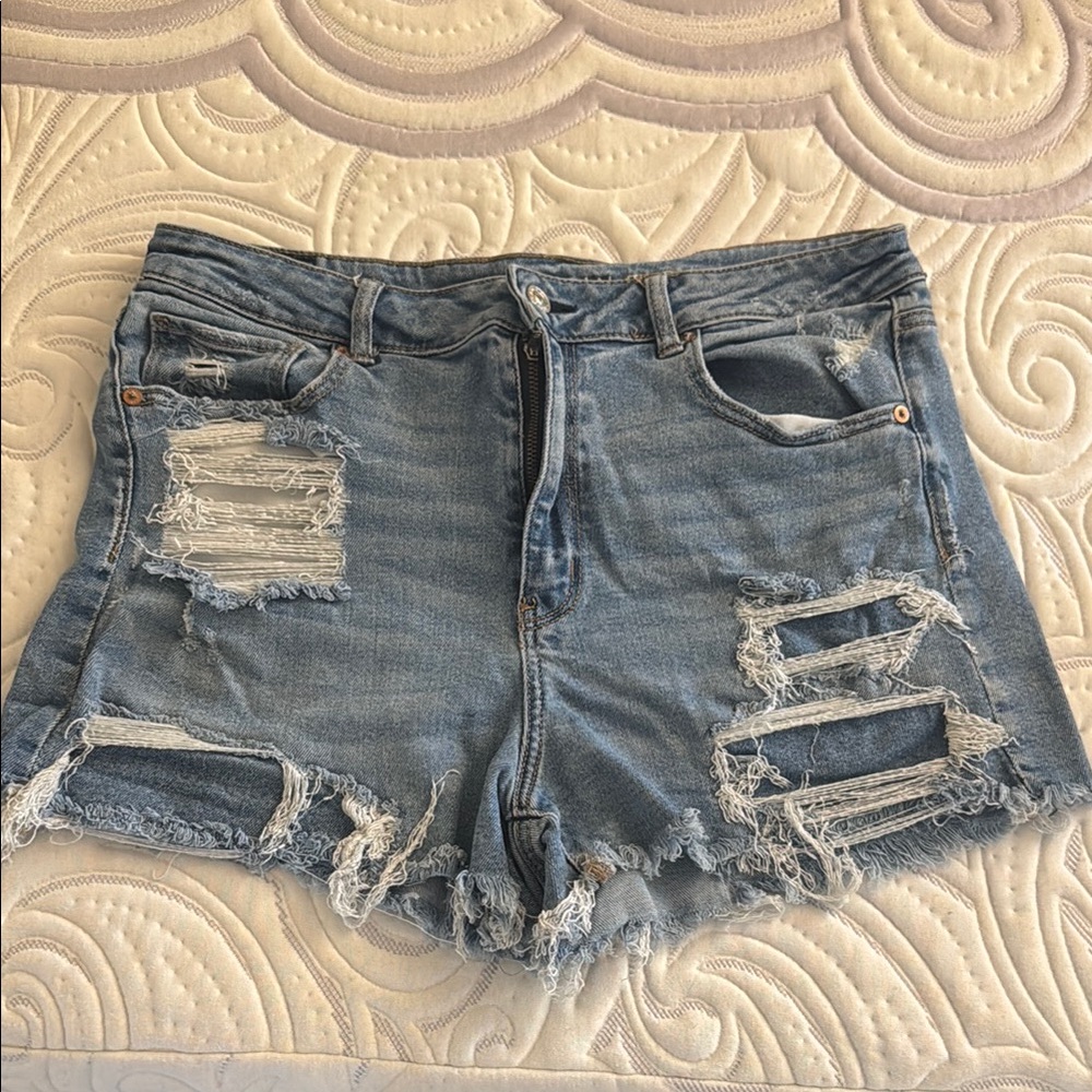 Distressed Denim Women's Shorts